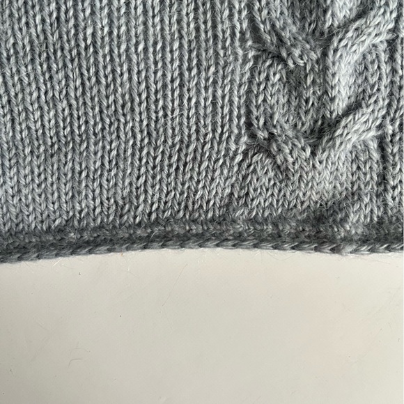 Novica Grey Alpaca Blend Poncho with Hood - steel grey one size - Picture 13 of 14